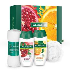 Подарочный набор PALMOLIVE гель для душа НАТУРЭЛЬ ( гель д/душа 2*250мл+полотенце+мочалка)