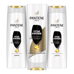 Набор-бандл PANTENE "Густые и крепкие" Шампунь, 400мл х 2 шт, бальзам-ополаскиватель 360мл