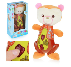 Мягкие игрушка Мишка ZHORYA с колыбельными мелодиями