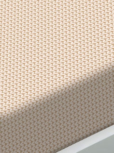 Простынь на резинке Сказка "Вязание бежевое" натяжная простынь 140х200 см 2-спальная