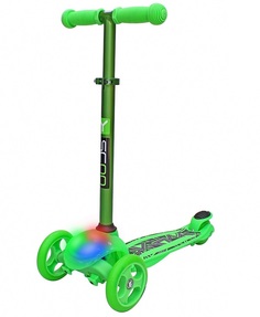 Самокат детский Y-Scoo Trio Diamond 120 мм Kaleidoscope green