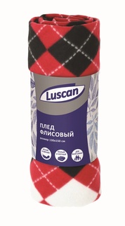 Плед Luscan флис Клетка Арлекино 130x150 см