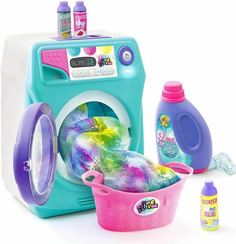 Набор для изготовления многоцветного слайма Tie-Dye Стиральная машинка Canal Toys