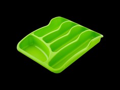 Лоток для столовых приборов, 4 секции (Цвет: Оливковый ) Markethot