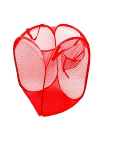Складная сетчатая корзина для вещей, 33х33х58 см (Цвет: Красный ) Markethot