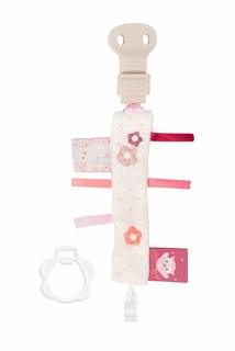 Игрушка мягкая Nattou Держатель соски Pacifinder (Наттоу) Adele & Valentine Слоник 424202