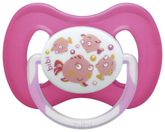 Пустышка bibi BasicCare Natural Коллекция №6 /6 силиконовая розовая 2 шт.