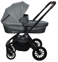 Коляска модульная 2 в 1 Farfello Baby shell BBS серый BBS-11