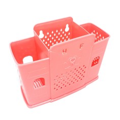 Подставка для сушки столовых приборов на 3 секции HF (Цвет: Розовый ) Markethot