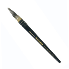 Кисть синтетика №5 круглая Leonard Aquarellys "872RO" короткая черная ручка с насечками