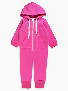 Комбинезон с капюшоном Веселый малыш 351/140/ Малиновый р.116