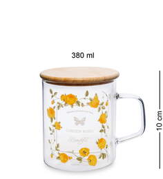 Кружка с крышкой "Розовый сад" Art Home GS-46/4