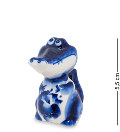 Фигурка "Крокодильчик" (Гжельский фарфор) Art East
