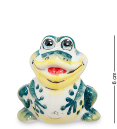 Фигурка "Лягушка" бол. цв. (Гжельский фарфор) Art East