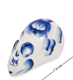 Фигурка "Мышка-норушка" бол. (Гжельский фарфор) Art East