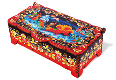 Шкатулка-купюрница "Сказочная тройка" конфеты Кремлинка Вишенка, 150 г Кремлина
