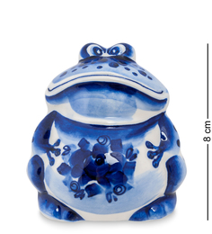 Фигурка "Лягушка-Квакша" (Гжельский фарфор) Art East