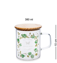 Кружка с крышкой "Розовый сад" Art Home GS-46/2