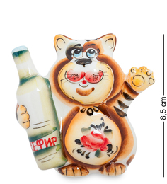 Фигурка "Кот-Кефир" цв. (Гжельский фарфор) Art East