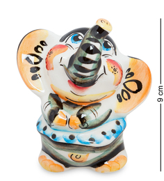 Фигурка "Слониха" цв.(Гжельский фарфор) Art East