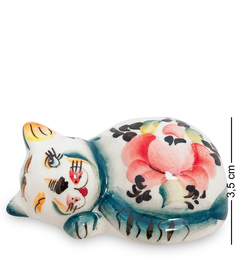 Фигурка "Кот-Соня" цв.(Гжельский фарфор) Art East