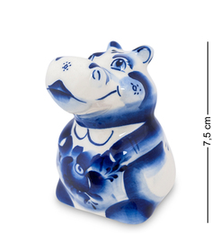 Фигурка "Бегемот новый" бол.(Гжельский фарфор) Art East