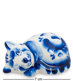 Фигурка "Кот-Соня" (Гжельский фарфор) Art East