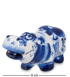 Фигурка "Бегемот" бол. (Гжельский фарфор) Art East