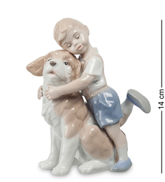 Фигурка Мальчик с собакой Pavone