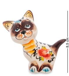 Фигурка "Котенок по имени-Гав" цв. (Гжельский фарфор) Art East