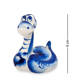 Фигурка "Змея Удавчик" (Гжельский фарфор) Art East