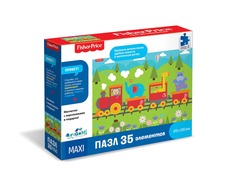 Пазл-maxi Fisher Price. Паровозик дружбы + магнит 35 элементов Origami