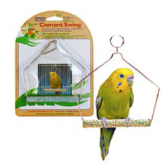 Качели для птиц Penn-Plax с минеральной жердочкой, металл, кальций карбонат, 16.5x11.5см