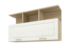 Настенная полка Hoff Оливия, дуб сонома/белое дерево