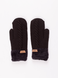 варежки женские DAIROS GD71700352 черные ONE SIZE