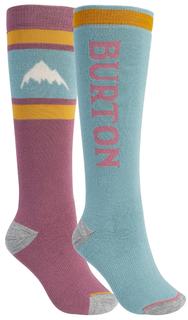 Носки Burton 2020-21 Weekend Mdwt 2Pk Rsbrwn/Trllis (Us:s\M), 2020-21