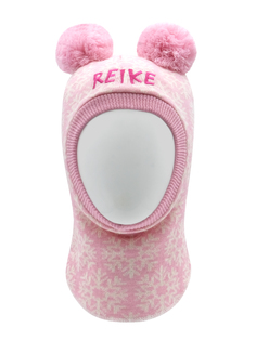 Шапка-шлем для девочки Snowflakes pink, RKN2021-2 SNW pink, р.50 Reike