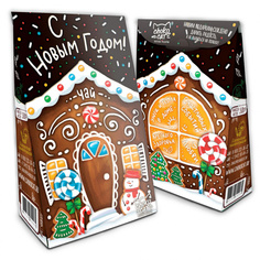 Чай Chokocat "С Новым годом | Пряничный домик ", черный листовой с добавками, 50 гр Chococat