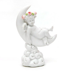 Фигурка декоративная "Ангел на луне", 6,6x4x10,6 см Феникс