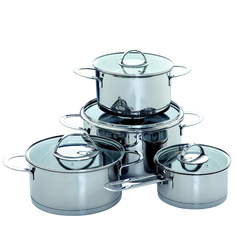 Набор посуды из нержавеющей стали 8 предметов Augustin Welz AW-2200