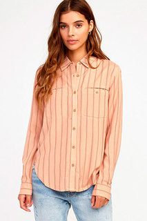 Рубашка RVCA Boarding Now, бежевый, S