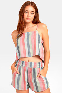 Топ женский Rvca Logan Stripe S3TPRM-RVP0 разноцветный S