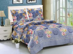 Комплект постельного белья Amore Mio из макосатина Jeans Евро