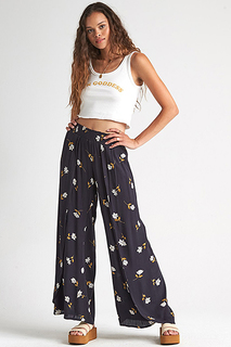 Брюки женские Billabong Wandering Soul Black Floral, черный, L