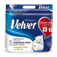 Туалетная бумага Velvet 3-х слойная 4 рулона 300 листов Velvet Care sp. Z o.o.