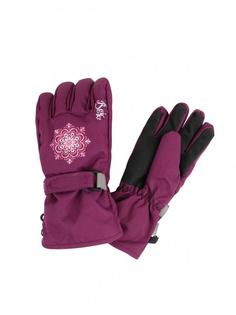 Перчатки для девочки Reike Snowflakes berry, RW20-SNW berry, 8 /11 лет/ 16 см