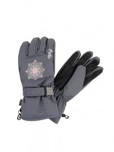 Перчатки для девочки Reike Snowflakes grey, RW20-SNW grey, 9 /13 лет/ 18 см