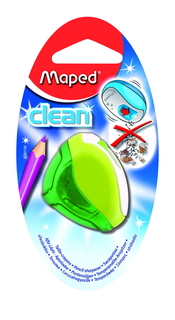 Точилка пластиковая "Clean", 1 отверстие, с контейнером Maped