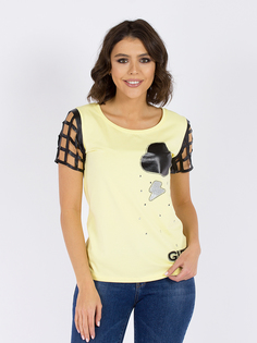 Футболка женская DAIROS GD69300623 желтая XS