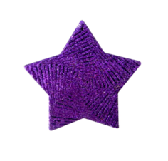 Новогоднее подвесное елочное украшение "Фиолетовая звезда", 10 см Феникс Present